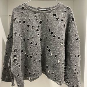 Zara Oversized Wool Blend Sweater